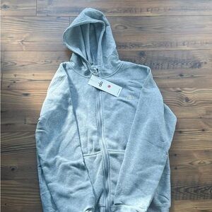 ALO Yoga Gray Zip Up Sweater